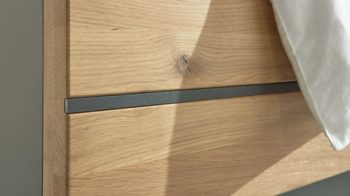 Komplettzimmer Interliving aus Holz in Holzfarben Interliving Schlafzimmer Serie 1029 – Komplettzimmer Wildeiche & Graphit - vierteilig, sechstürig