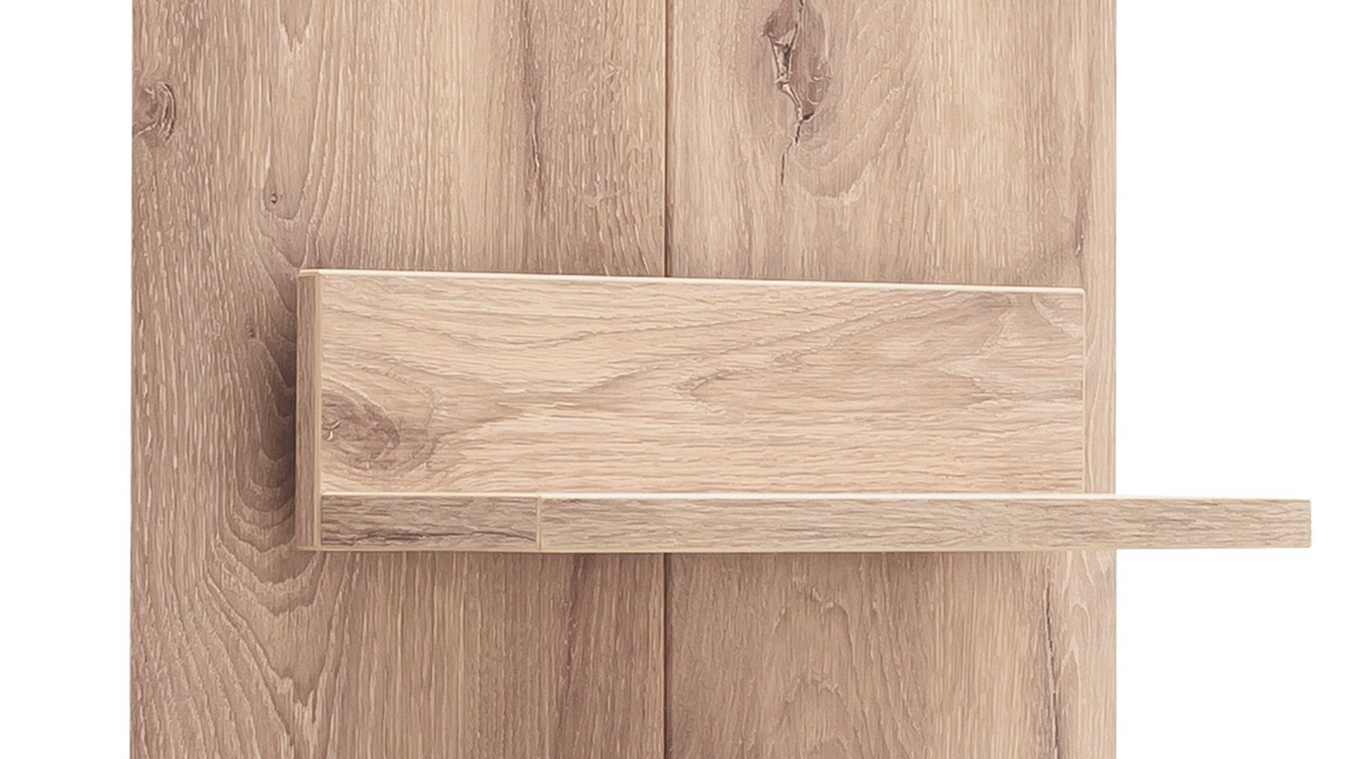 Wandregal Mca furniture aus Holz in Holzfarben Wohnprogramm Prato - Wandregal Viking Oak - Höhe ca. 96 cm