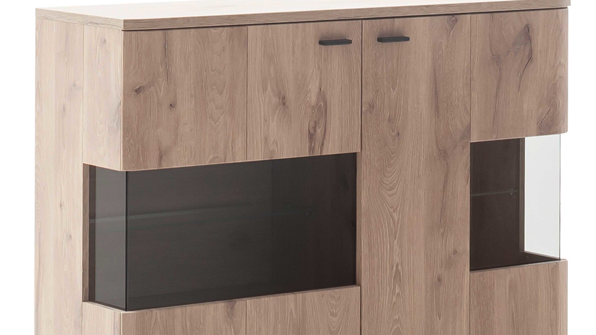 Highboard Mca furniture aus Holz in Holzfarben Wohnprogramm Prato - Highboard Viking Oak - Höhe ca. 120 cm