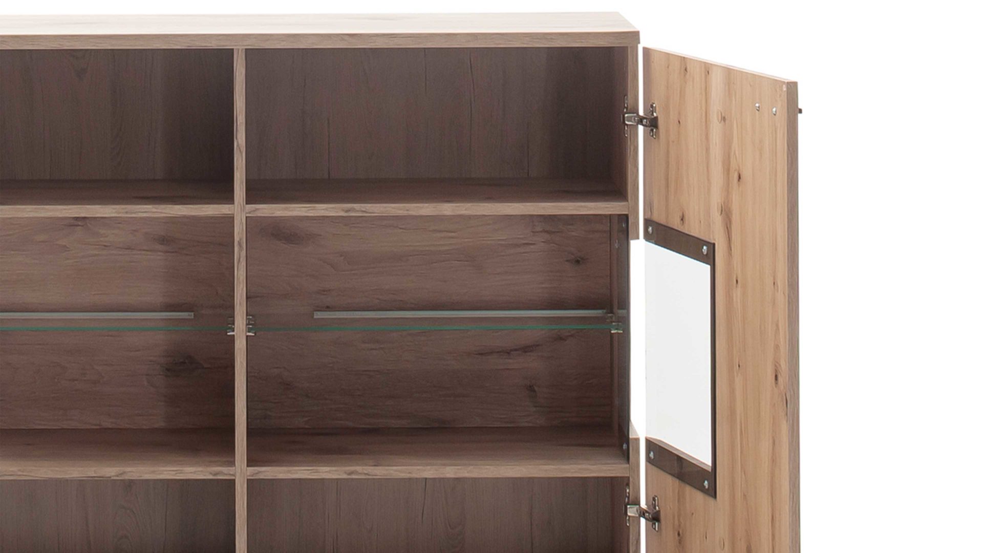 Highboard Mca furniture aus Holz in Holzfarben Wohnprogramm Prato - Highboard Viking Oak - Höhe ca. 120 cm