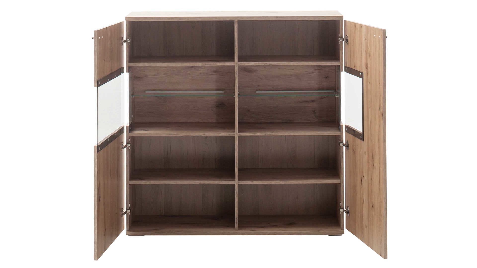 Highboard Mca furniture aus Holz in Holzfarben Wohnprogramm Prato - Highboard Viking Oak - Höhe ca. 120 cm