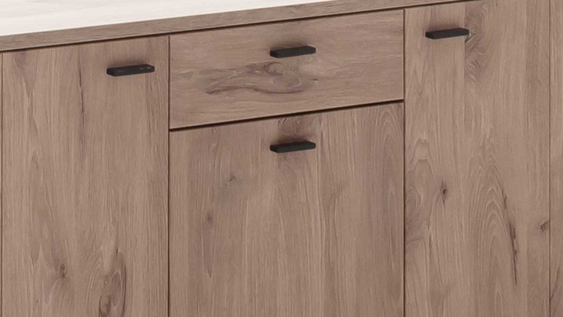 Sideboard Mca furniture aus Holz in Holzfarben Wohnprogramm Prato - Sideboard Viking Oak - Breite ca. 149 cm