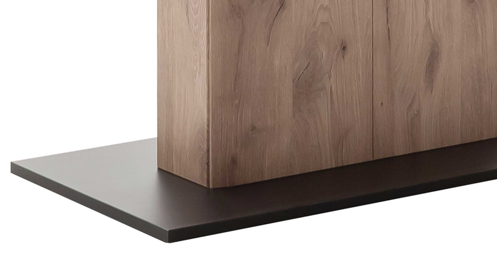 Esstisch Mca furniture aus Holz in Holzfarben Wohnprogramm Prato - Esstisch Viking Oak & Anthrazit - Breite ca. 160 cm