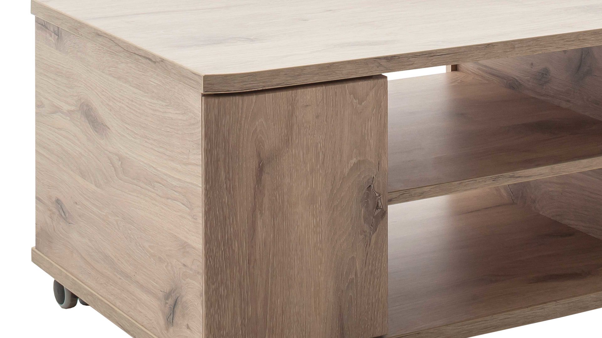 Couchtisch Mca furniture aus Holz in Holzfarben Wohnprogramm Prato - Couchtisch Viking Oak, rollbar - ca. 92 x 55 cm