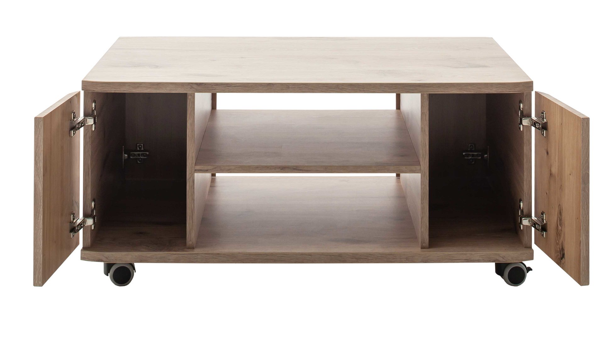 Couchtisch Mca furniture aus Holz in Holzfarben Wohnprogramm Prato - Couchtisch Viking Oak, rollbar - ca. 92 x 55 cm