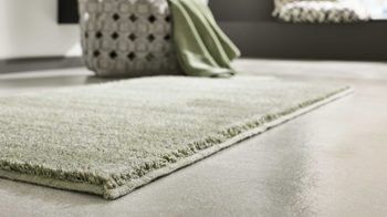 Badematte / Badeteppich Interliving aus Kunstfaser in Hellgrün Interliving Badteppich Serie 9112 Jade - ca. 65 x 115 cm