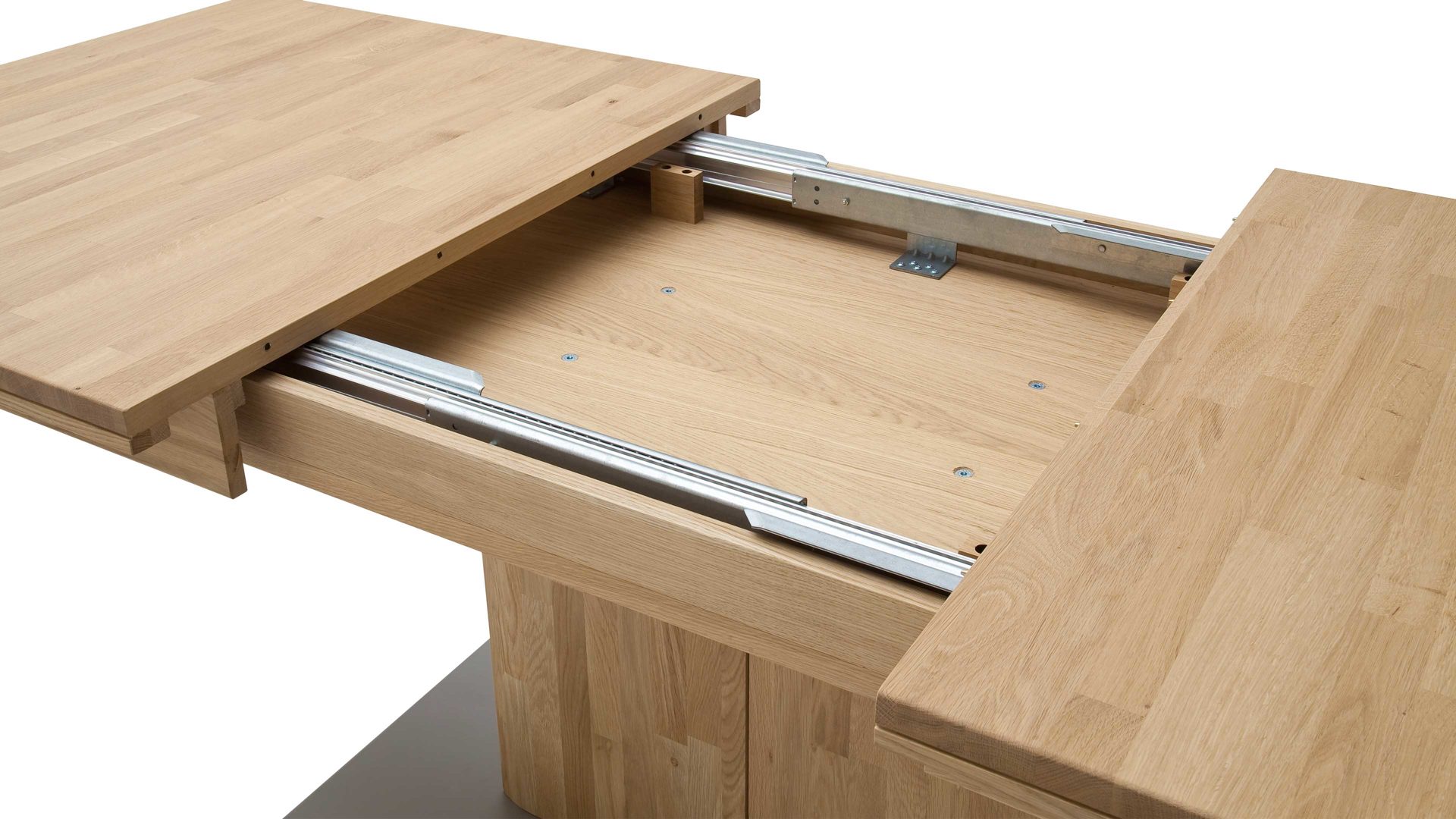 Auszugtisch Mca furniture aus Holz in Holzfarben Auszugtisch Ravello biancofarbene Balkeneiche – ca. 180-230 x 90 cm