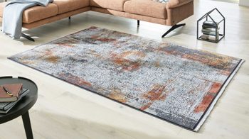 Webteppich Interliving aus Mischgewebe in Mehrfarbig Interliving Teppich Serie G-8060 mehrfarbiges Vintagemuster - ca. 200 x 290 cm