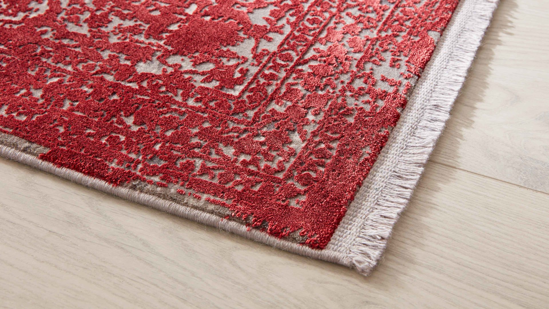 Webteppich Interliving aus Mischgewebe in Rot Interliving Teppich Serie L-8710 Rot – ca. 240 x 340 cm