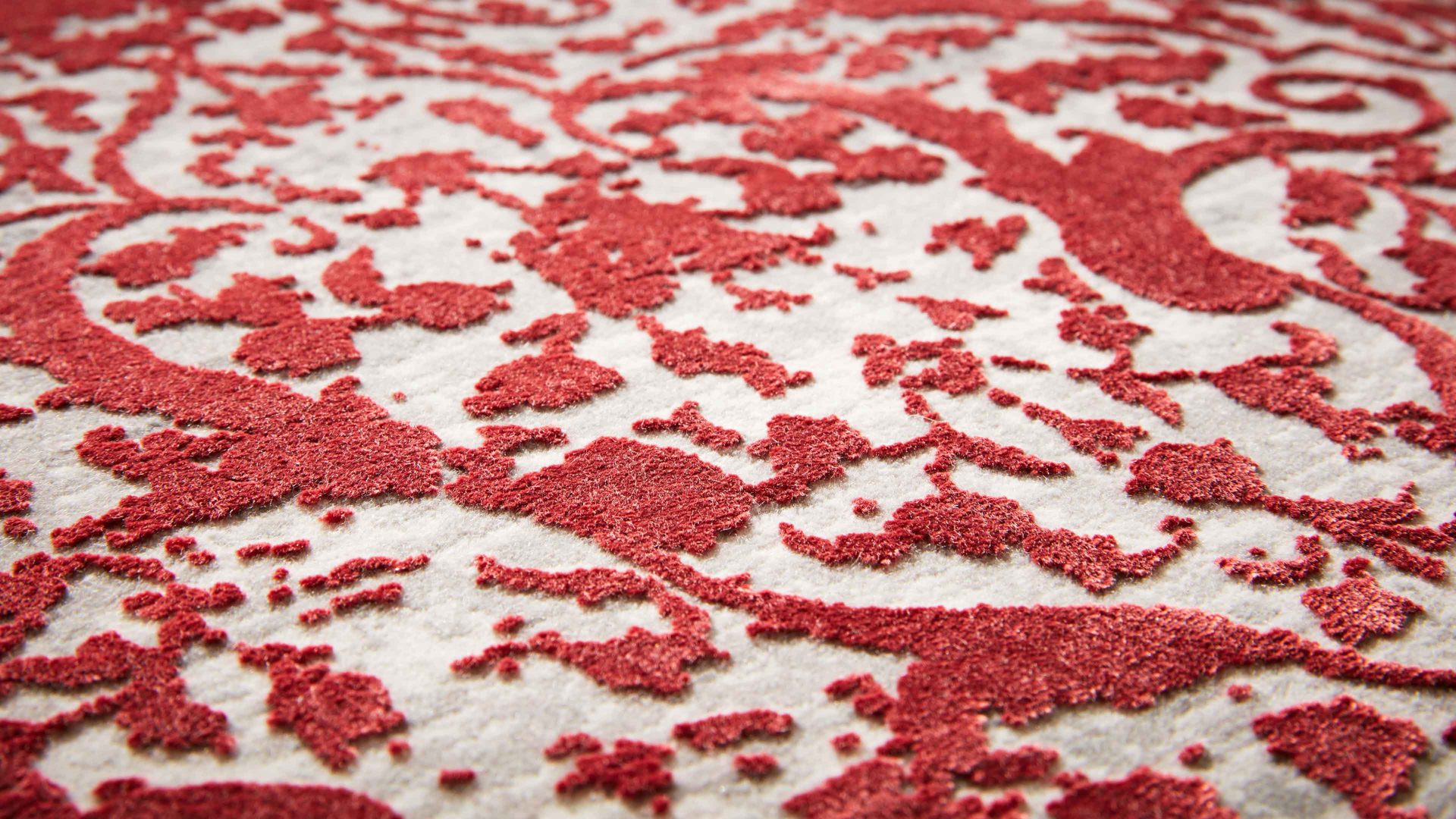 Webteppich Interliving aus Mischgewebe in Rot Interliving Teppich Serie L-8710 Rot – ca. 67 x 130 cm