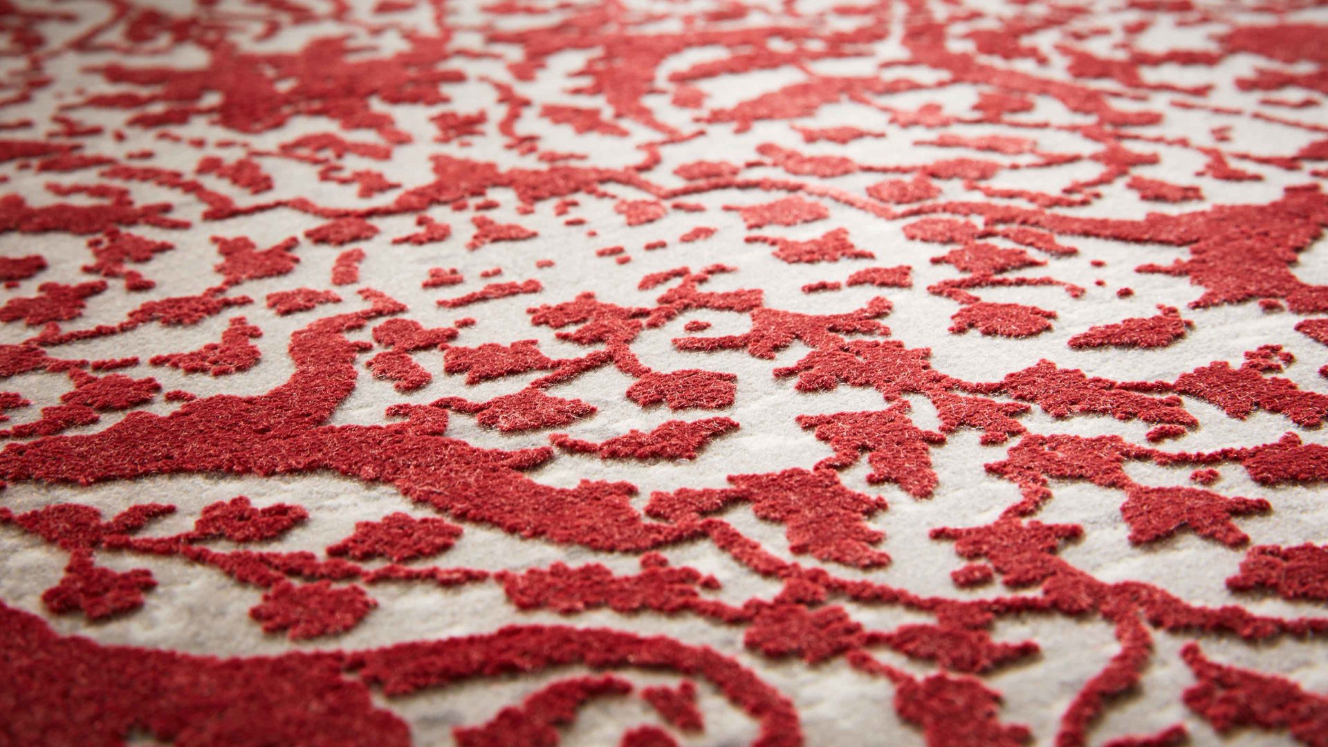 Webteppich Interliving aus Mischgewebe in Rot Interliving Teppich Serie L-8710 Rot – ca. 67 x 130 cm