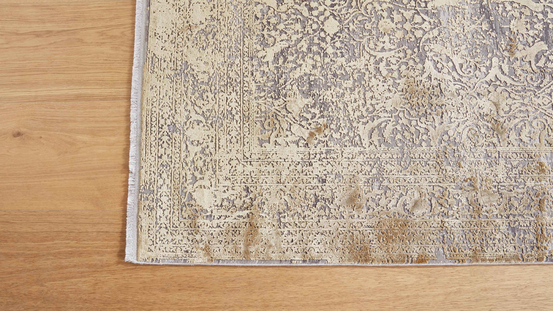 Webteppich Interliving aus Mischgewebe in Gold Interliving Teppich Serie L-8710 Gold – ca. 120 x 170 cm