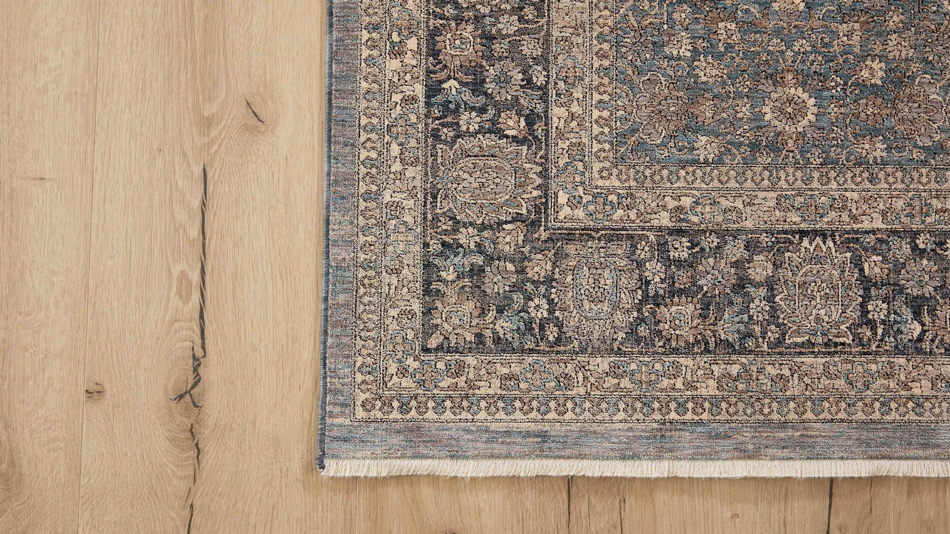 Webteppich Interliving aus Kunstfaser in Blau Interliving Teppich Serie L-8730 Blau-Blau– ca. 160 x 230 cm
