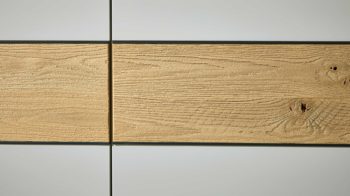 Kleiderschrank Interliving aus Holz in Grau Interliving Kleiderschrank Serie 1207 – Kleiderschrank 975300 Taupe & Balkeneiche - sechs Türen, Breite ca. 299 cm