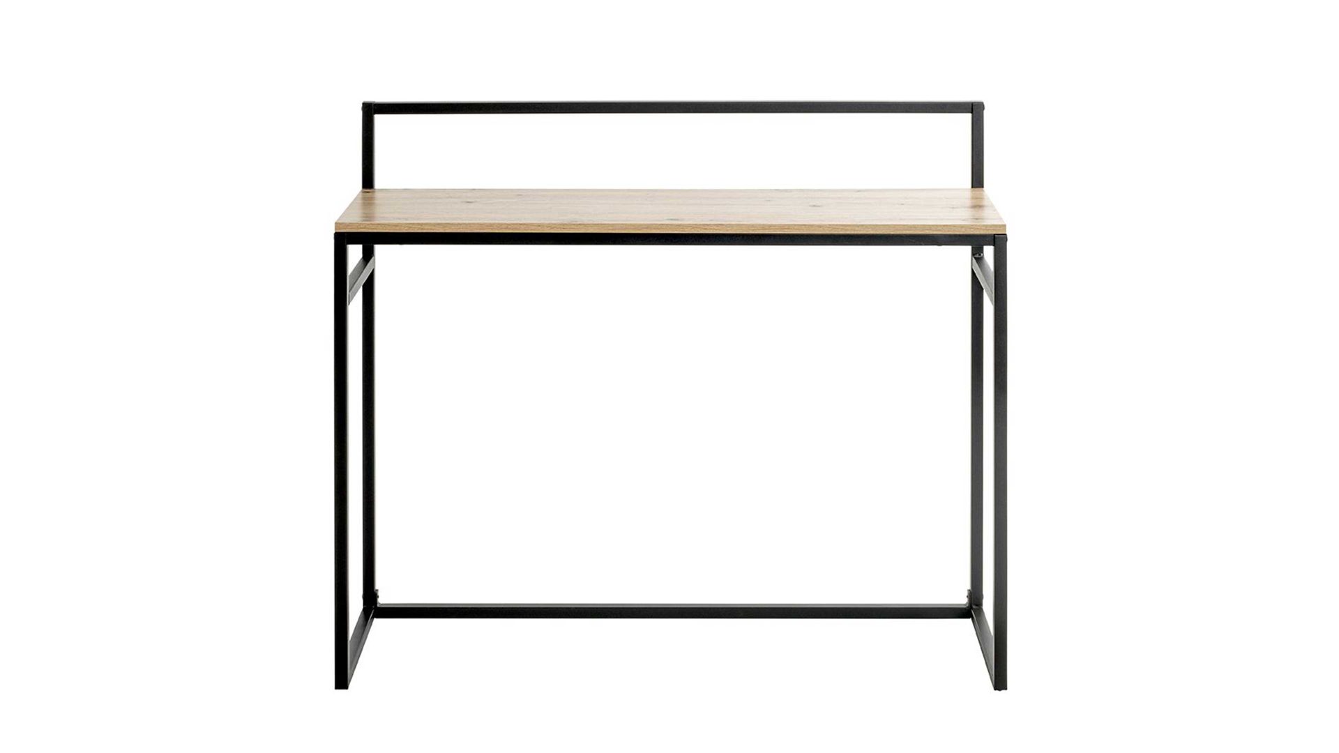 Konsole Haku aus MDF in Holzfarben Konsole Artisan Eiche & schwarzes Metall - Breite ca. 100 cm