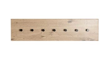 Wandgarderobe Haku aus MDF in Holzfarben Wandgarderobe Artisan Eiche & schwarzes Metall - ca. 80 x 20 cm