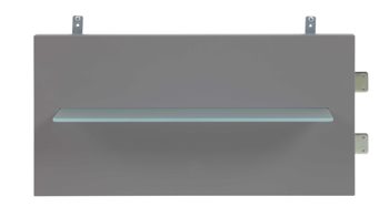 Paneel Interliving aus Holz in Dunkelgrau Interliving Kleiderschrank Serie 1207 – Paneelaufsatz links - Manhattan, Breite ca. 60 cm