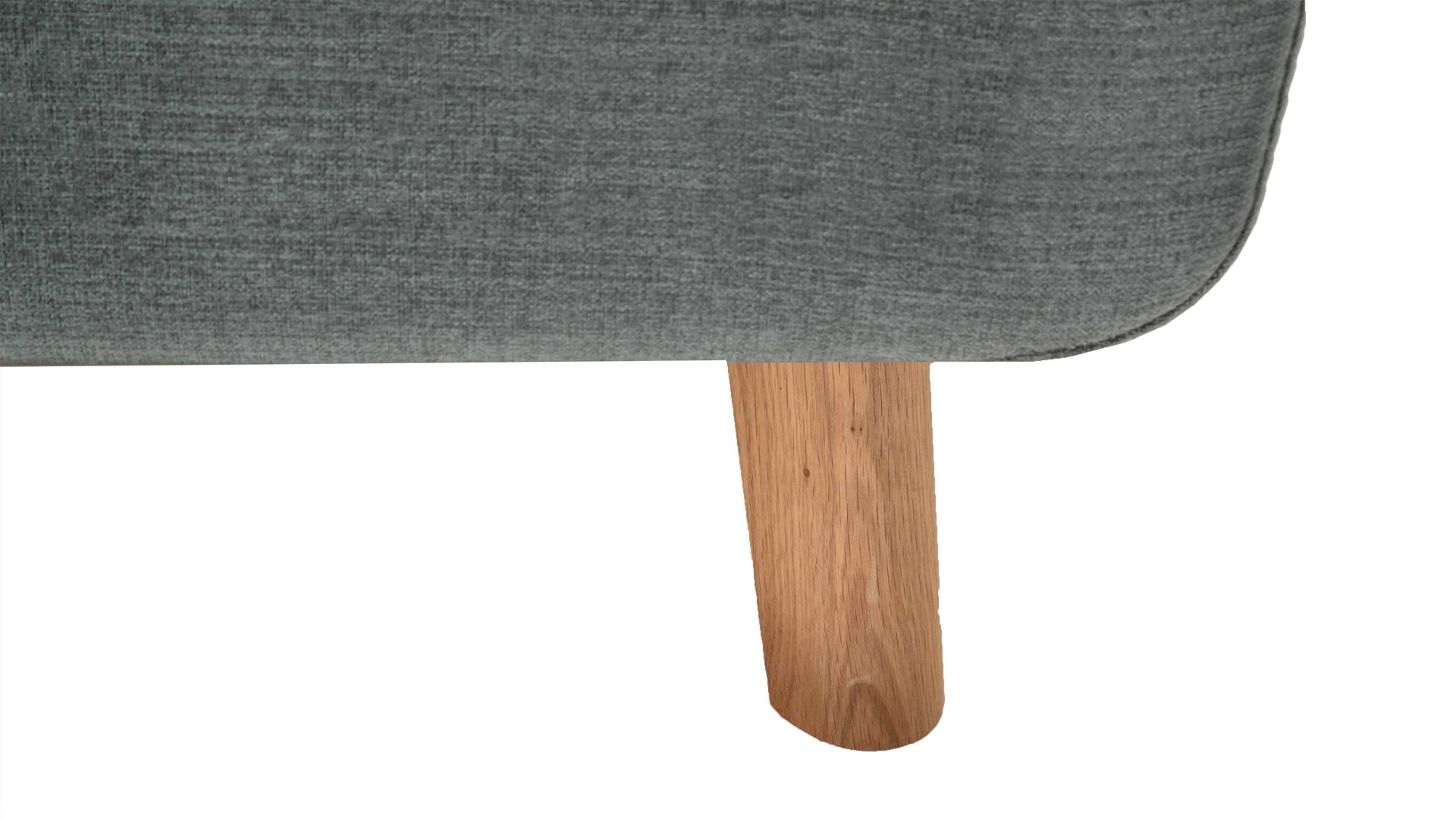 Polsterbett Meise.möbel aus Stoff in Blau Polsterbettgestell Mila mit Bettkasten, glattes Kopfteil oceanfarbener Flachgewebe-Bezug Capri 7463 - Liegefläche ca. 180 x 200 cm