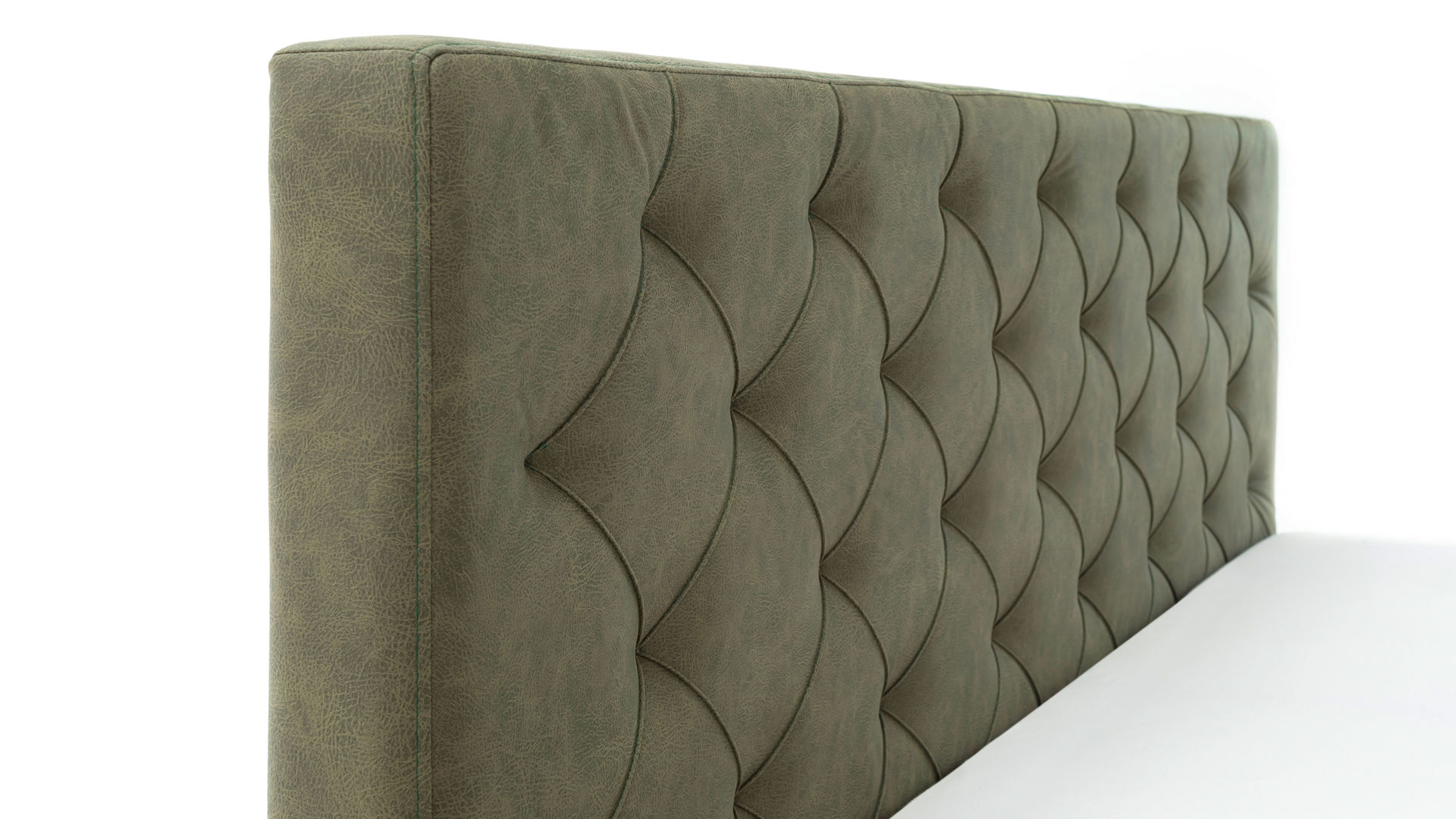 Polsterbett Meise.möbel aus Stoff in Grün Polsterbett San Remo mit Bettkasten grüner Bezug Bulus 17 & Metallfüße - Liegefläche ca. 180 x 200 cm