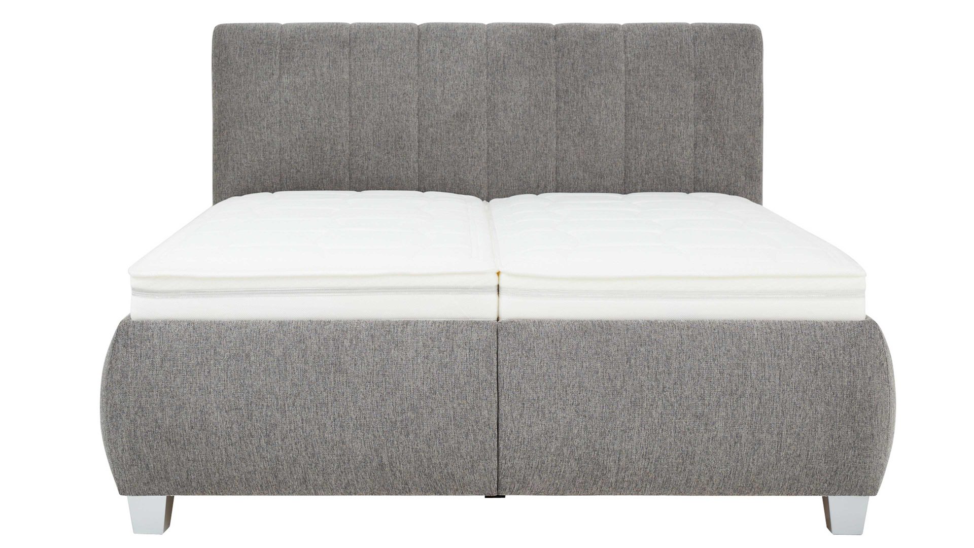 Polsterbett comfortmaster besser sitzen, liegen, leben aus Stoff in Grau Comfortmaster Messina - Polsterbett graue Mikrofaser Brego 321100 – Liegefläche ca. 180 x 200 cm