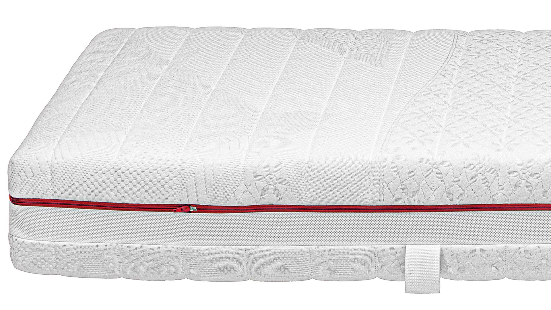 Federkernmatratze comfortmaster besser sitzen, liegen, leben aus Stoff in Weiß Comfortmaster Matratze Comfort T H3, Taschenfederkern – Liegefläche ca. 100 x 200 cm