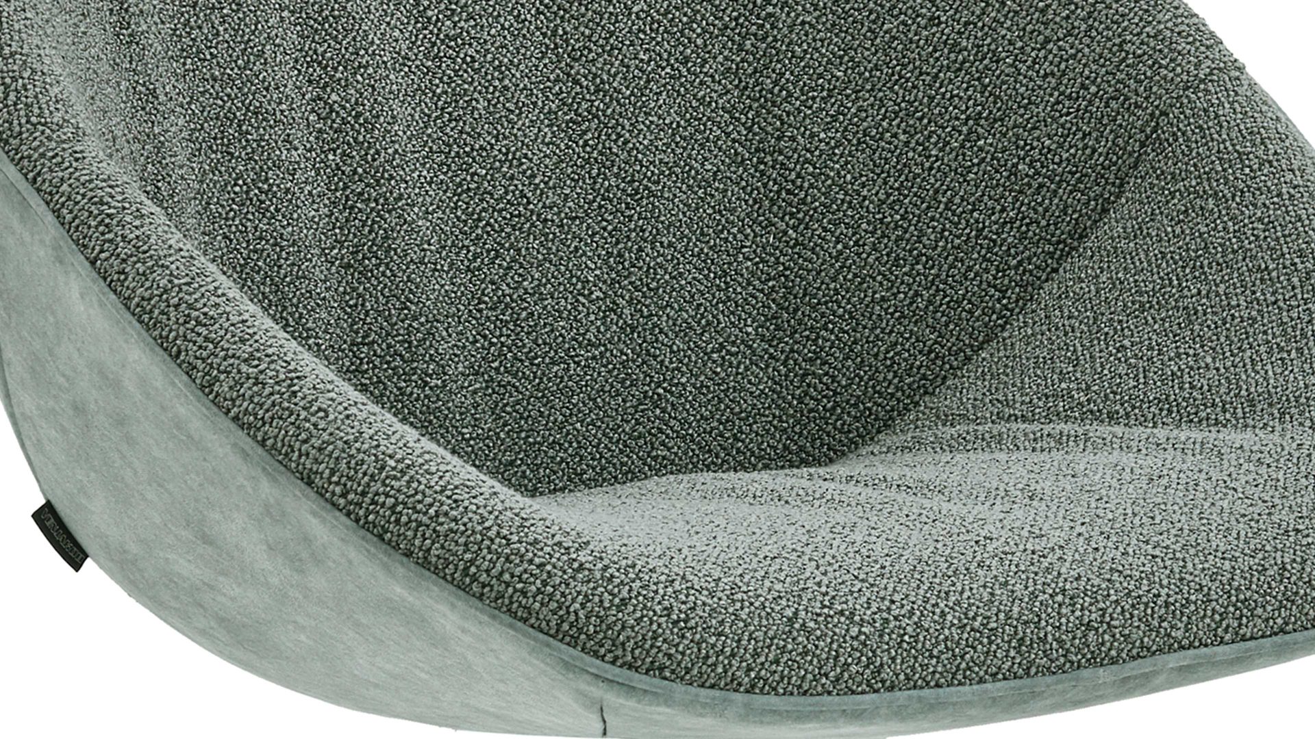 Polsterstuhl Venjakob aus Stoff in Grün VENJAKOB Polsterstuhl Liv mit Drehfunktion grüne Bezugskombination & anthrazitfarbens Metallgestell