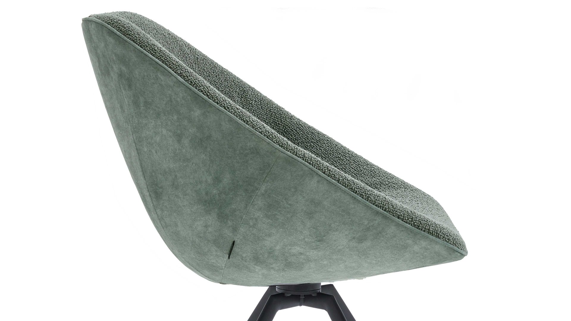 Polsterstuhl Venjakob aus Stoff in Grün VENJAKOB Polsterstuhl Liv grüne Bezugskombination & anthrazitfarbens Metallgestell