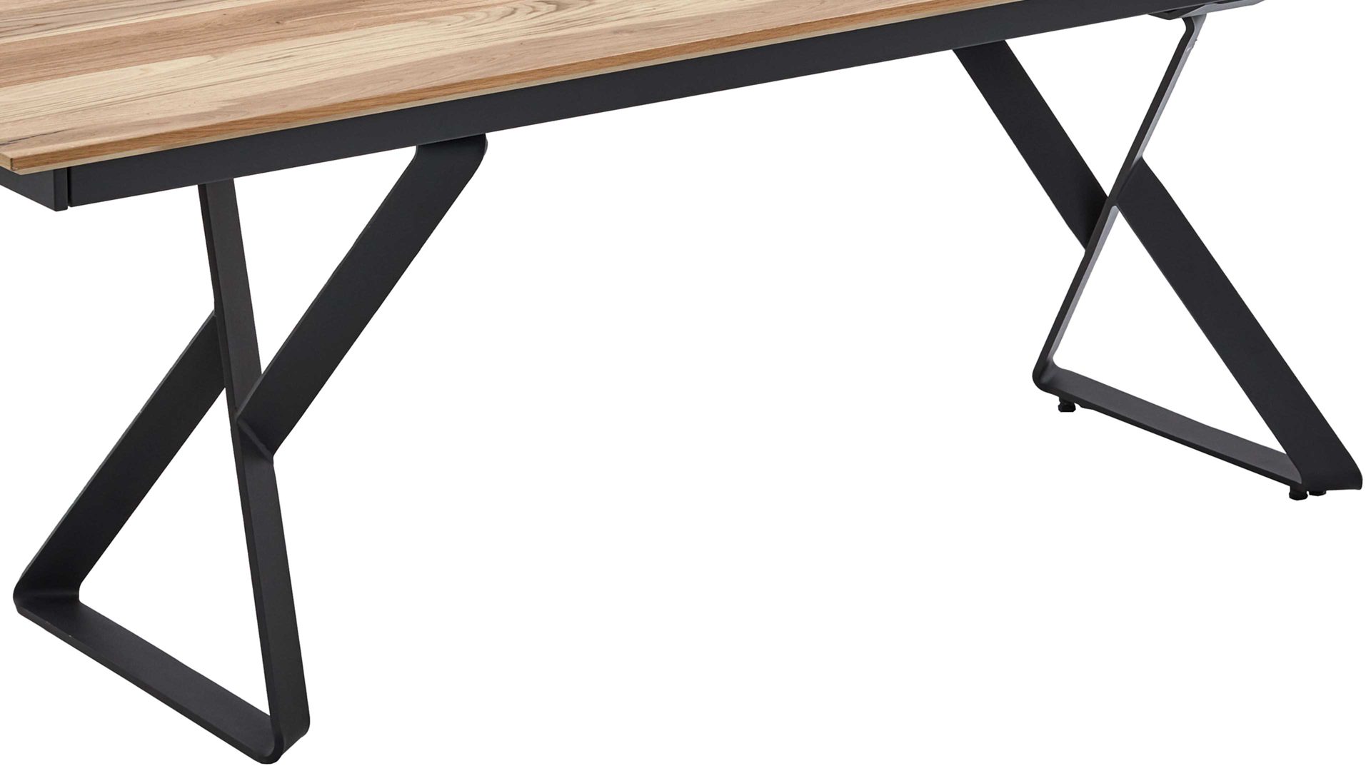 Esstisch Venjakob aus Holz in Holzfarben VENJAKOB Esstisch Puh ET352 Eiche Rustico & matt Anthrazit - ca. 220 x 100 cm