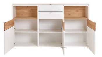Sideboard Venjakob aus Kunststoff in Weiß VENJAKOB Game Sideboard weiß & Balkeneiche - Breite ca. 186 cm
