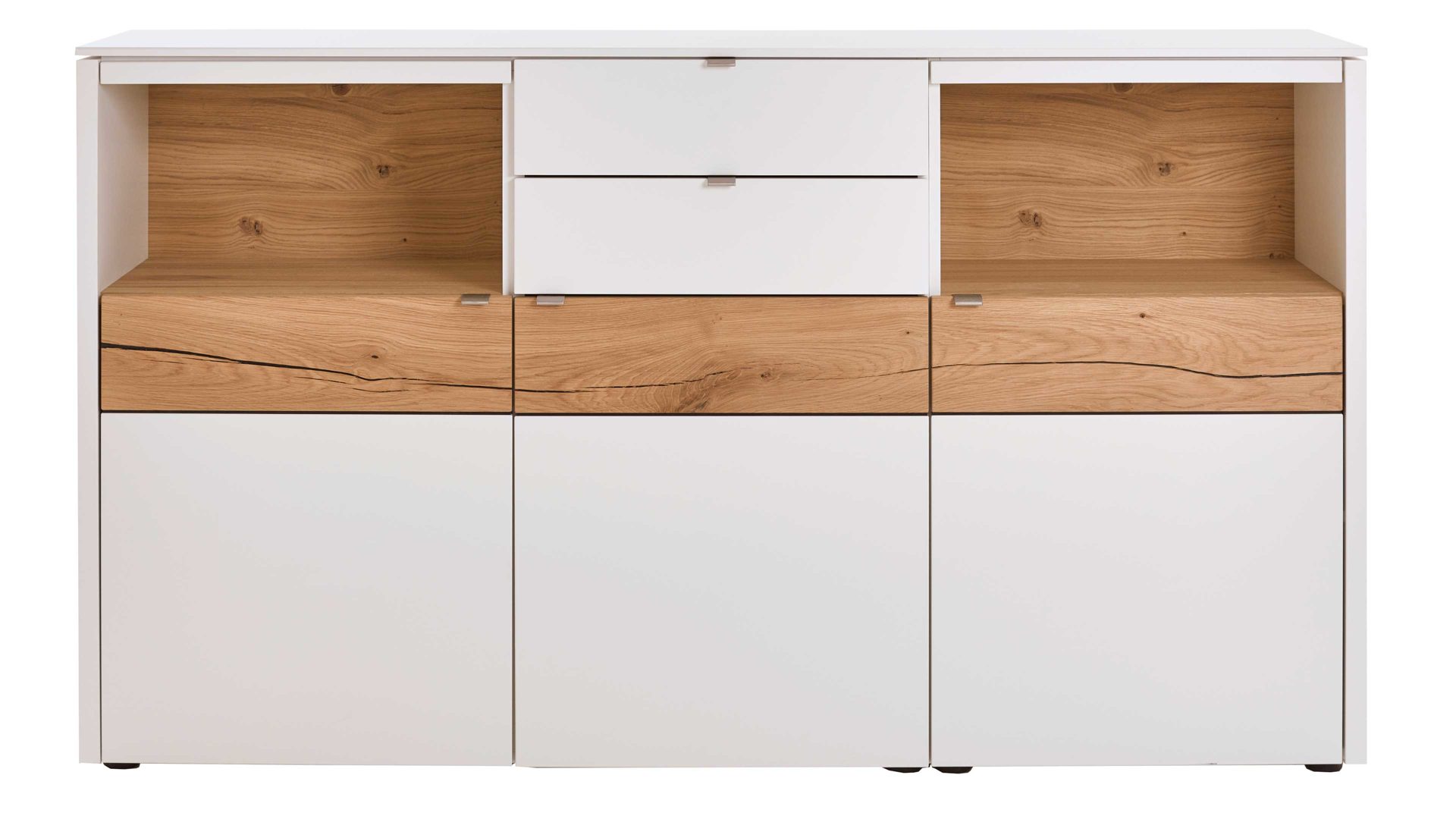 Sideboard Venjakob aus Kunststoff in Weiß VENJAKOB Game Sideboard weiß & Balkeneiche - Breite ca. 186 cm