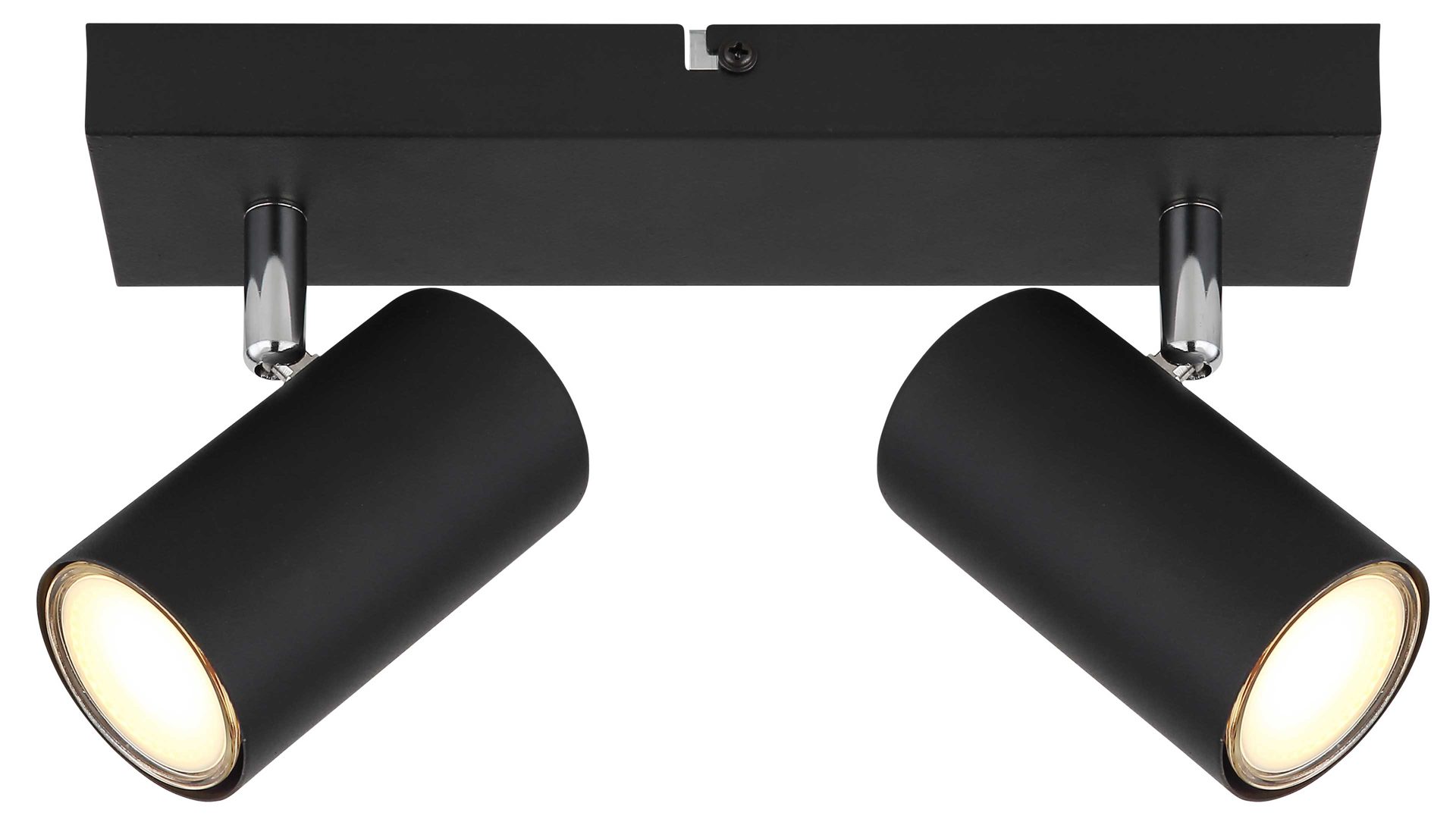 Strahler / Spot Globo lighting aus Metall in Schwarz GLOBO Strahler Robby Mattschwarz - zwei Spots, Länge  ca. 26 cm