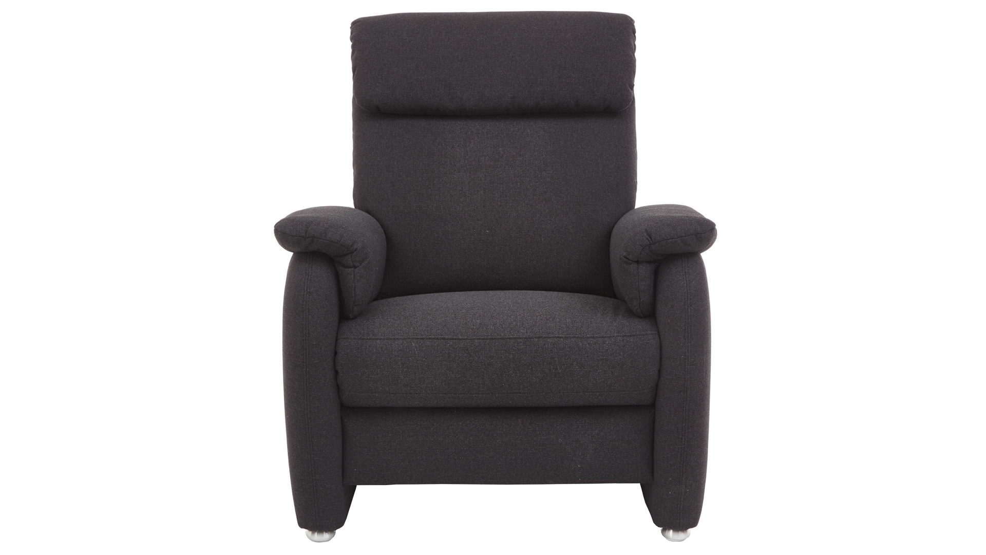 Polstersessel COMFORT SMART aus Stoff in Anthrazit COMFORT SMART Alto - Polstersessel anthrazitfarbenes Flachgewebe Orlando & Aluminiumfüße