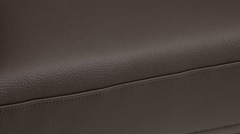 Polstersessel COMFORT SMART aus Leder in Dunkelbraun COMFORT SMART Primus 2.0 - Sessel moccafarbenes Leder Soft-Line