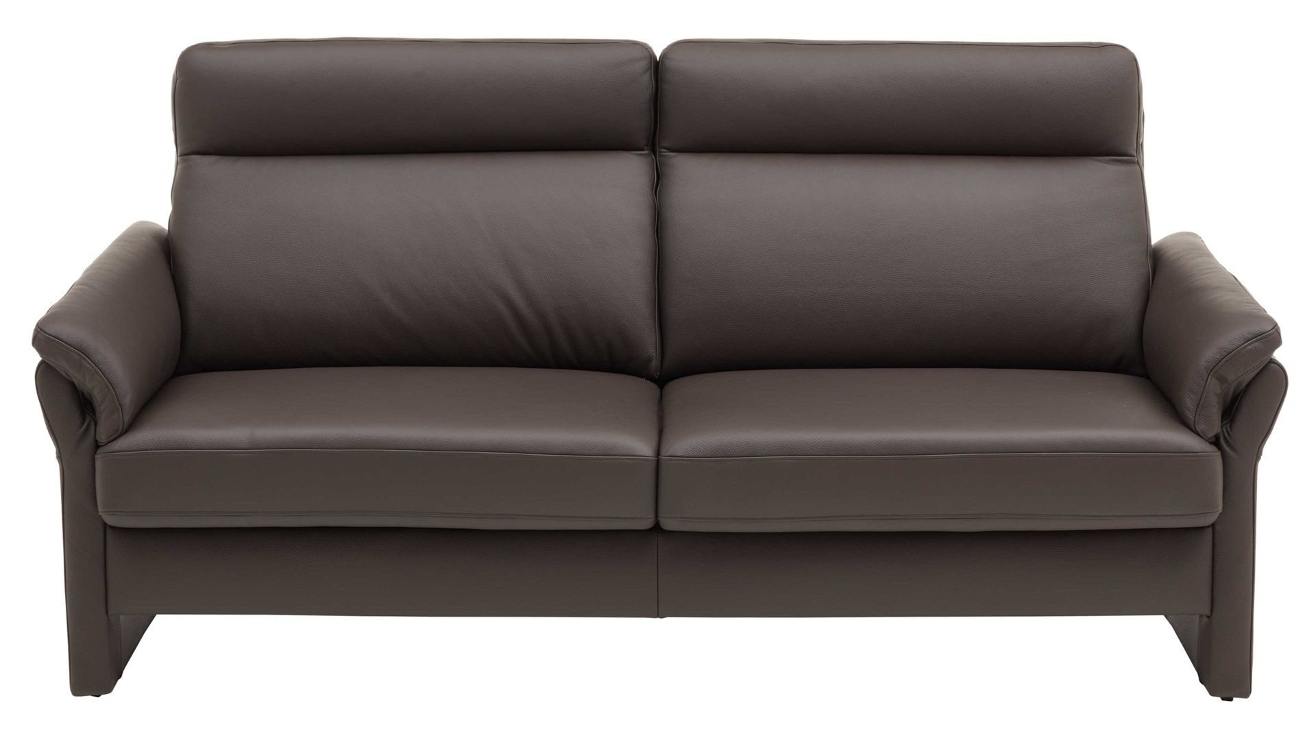 Dreisitzer COMFORT SMART aus Leder in Dunkelbraun COMFORT SMART Primus 2.0 - Dreisitzer moccafarbenes Leder Soft-Line – Länge ca. 218 cm
