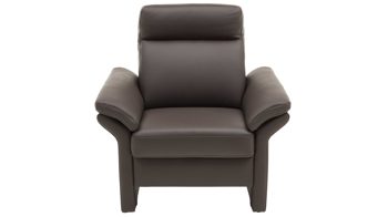 Polstersessel COMFORT SMART aus Leder in Dunkelbraun COMFORT SMART Primus 2.0 - Sessel moccafarbenes Leder Soft-Line