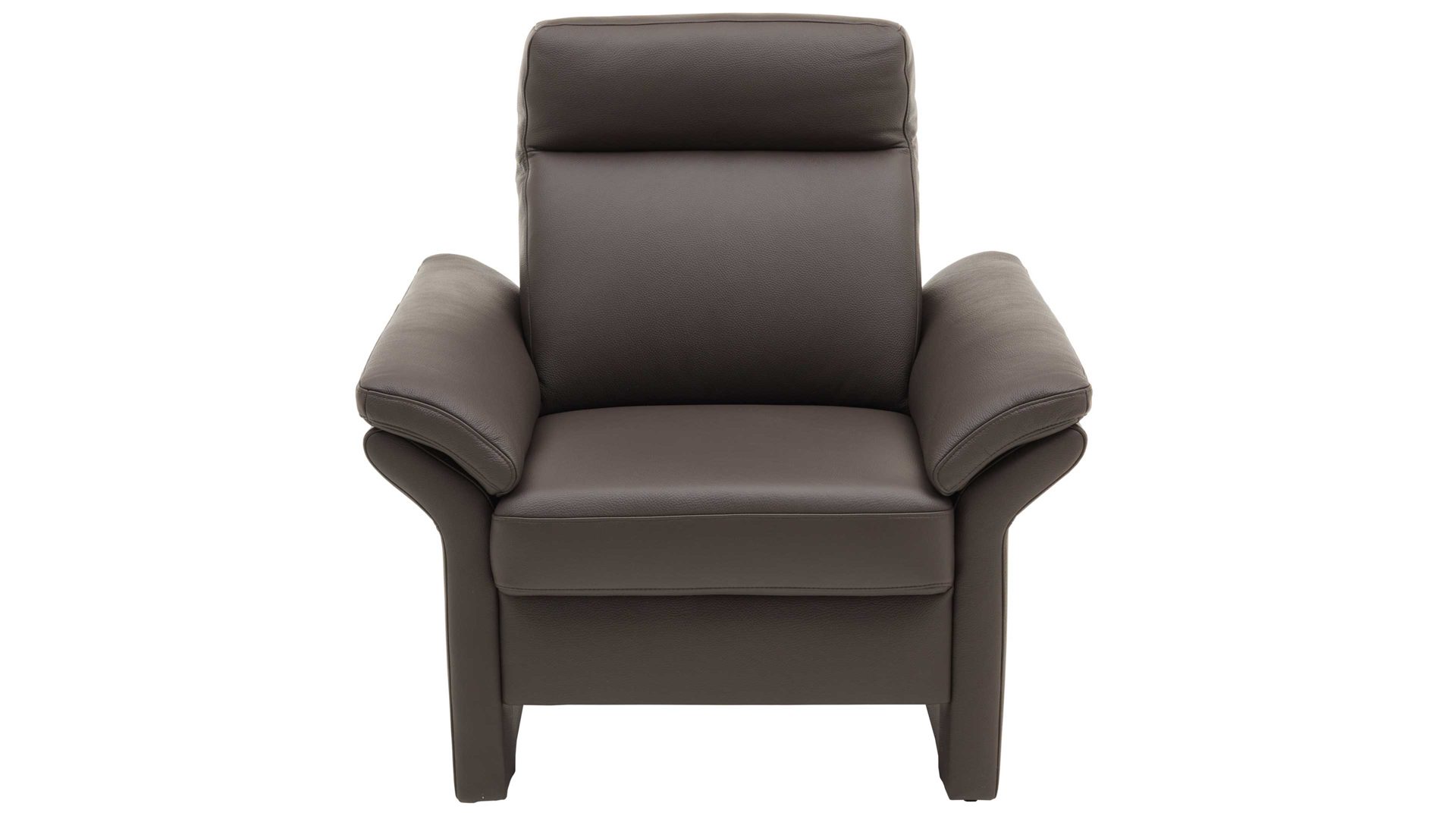 Polstersessel COMFORT SMART aus Leder in Dunkelbraun COMFORT SMART Primus 2.0 - Sessel moccafarbenes Leder Soft-Line