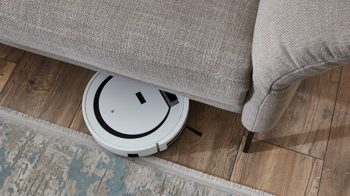 Ecksofa COMFORT SMART aus Stoff in Beige COMFORT SMART Cadira - Ecksofa taupefarbenes Flachgewebe Picasso & schwarze Metallfüße - Stellfläche ca. 223 x 290 cm