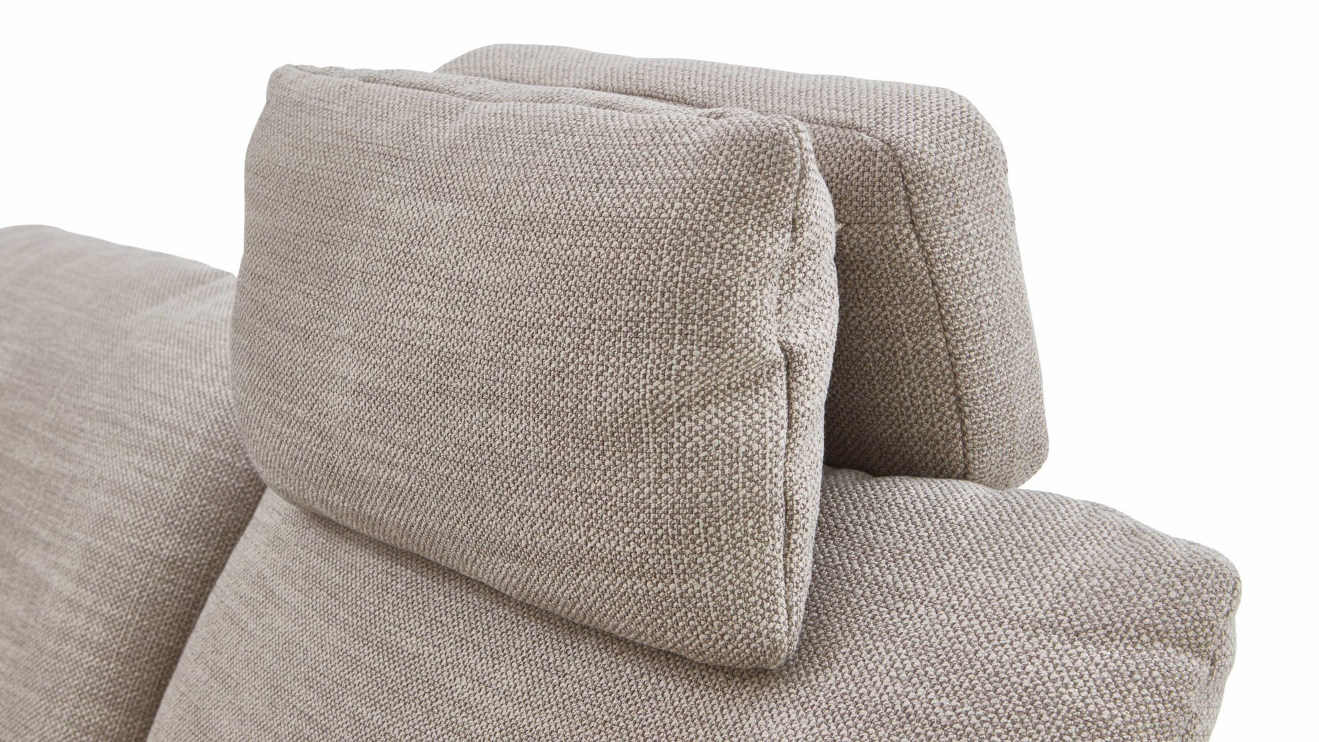 Kopfstütze COMFORT SMART aus Stoff in Beige COMFORT SMART Cadira - Multifunktions-Kopfstütze taupefarbenes Flachgewebe Picasso - ca. 52 x 20 cm