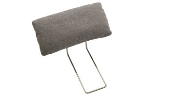 Kopfstütze COMFORT SMART aus Stoff in Grau COMFORT SMART Cadira - Multifunktions-Kopfstütze graues Flachgewebe Mono - ca. 52 x 20 cm