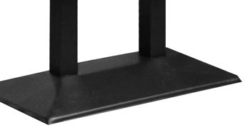 Auszugtisch Mäusbacher i.i. aus Holz in Weiß Tisch-Serie Big Bistro - Auszugtisch mattweißer Lack & schwarzes Metall - ca. 120-160 x 65 cm