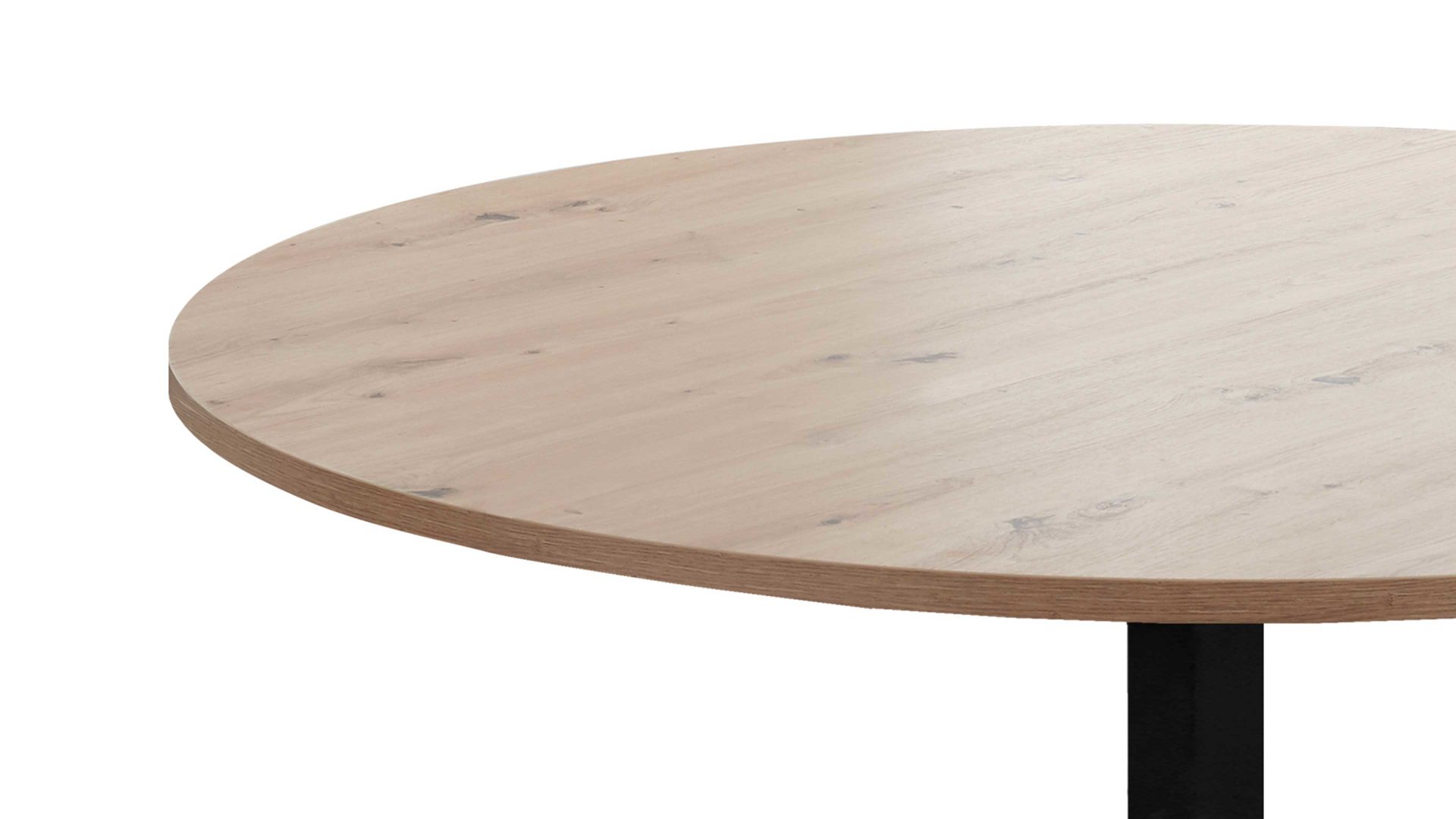 Bistrotisch Mäusbacher i.i. aus Holz in Holzfarben Tisch-Serie Big Bistro - Bistrotisch Asteiche & Schwarz - Durchmesser ca. 70 cm