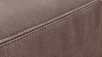 Dreisitzer OrthoSedis aus Stoff in Braun OrthoSedis Oslo - Dreisitzer elephantfarbene Mikrofaser Gaucho 14 - Länge ca. 205 cm