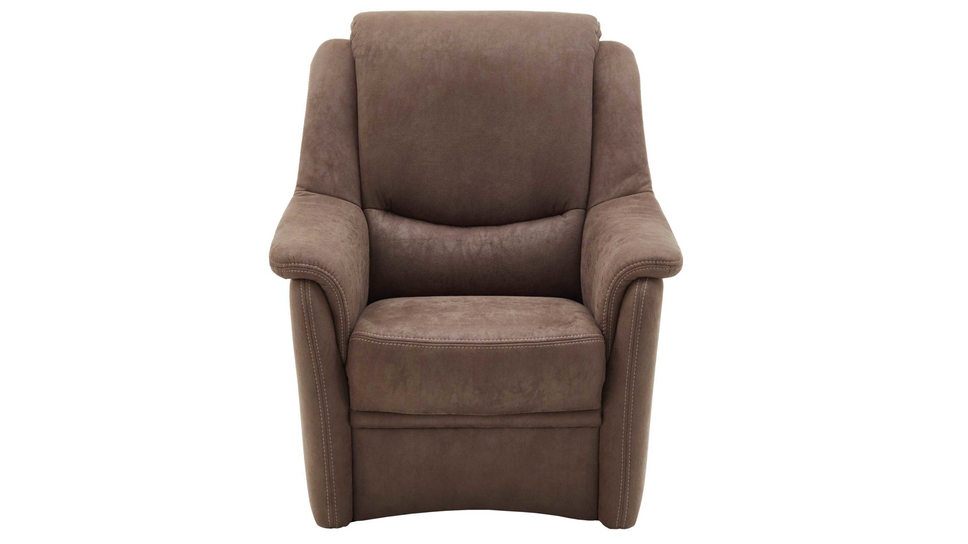 Polstersessel OrthoSedis aus Stoff in Braun OrthoSedis Oslo - Polstersessel elephantfarbene Mikrofaser Gaucho 14