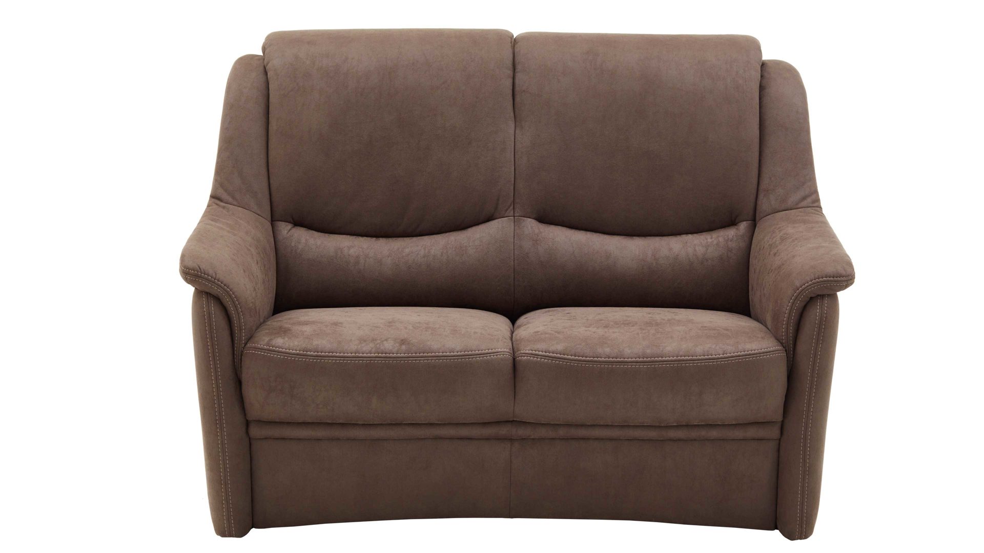 3-2+1 OrthoSedis aus Stoff in Braun OrthoSedis Oslo - Polstergarnitur elephantfarbene Mikrofaser Gaucho 14 - dreiteilig