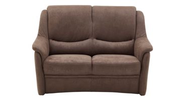 3-2+1 OrthoSedis aus Stoff in Braun OrthoSedis Oslo - Polstergarnitur elephantfarbene Mikrofaser Gaucho 14 - dreiteilig