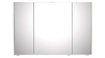 Badmöbel-Set Pelipal aus Holz in Weiß pelipal Serie 6040 - Badmöbel-Set weiße Eiche – dreiteilig