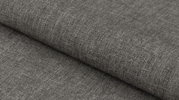 Vierfußstuhl Actona group aus Stoff in Dunkelgrau Polsterstuhl Wilma grauer Bezug Sawana 05 & schwarze Metallfüße