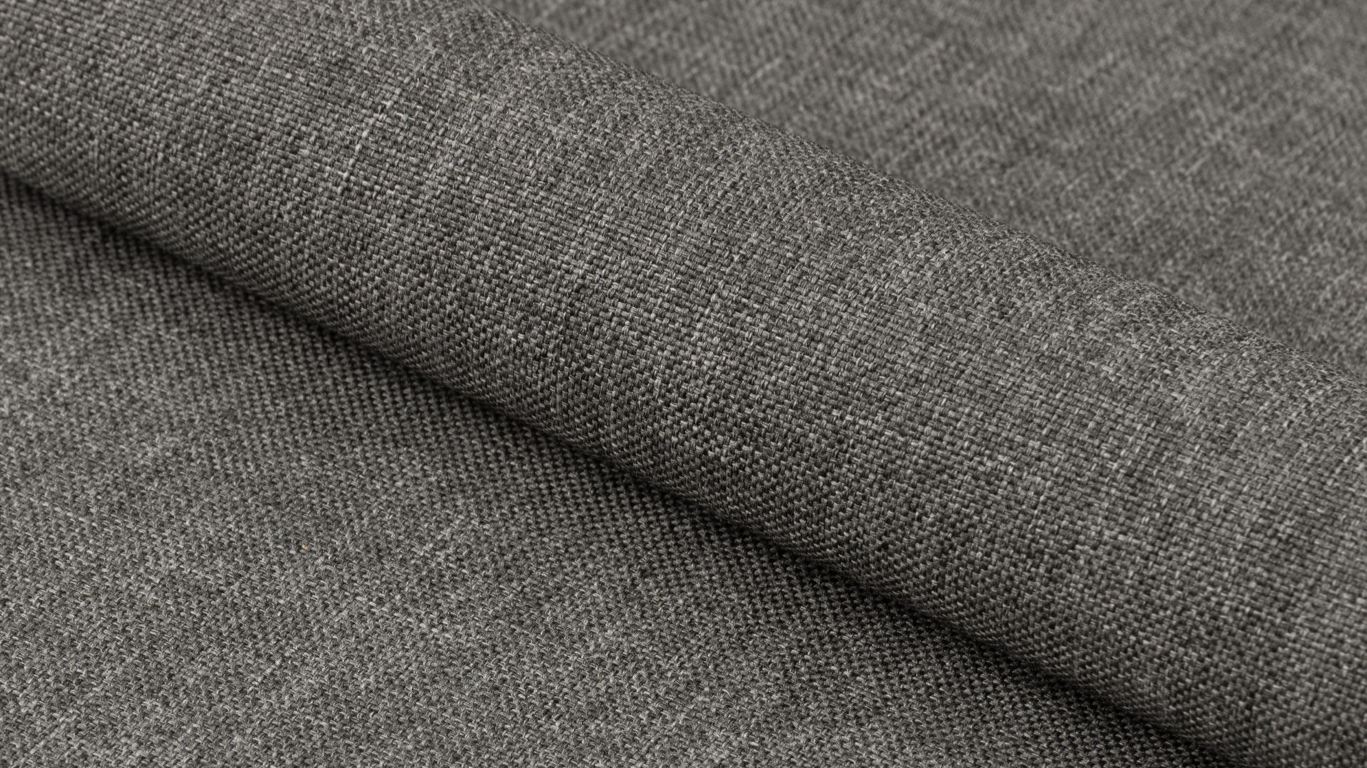 Vierfußstuhl Actona group aus Stoff in Dunkelgrau Polsterstuhl Wilma grauer Bezug Sawana 05 & schwarze Metallfüße