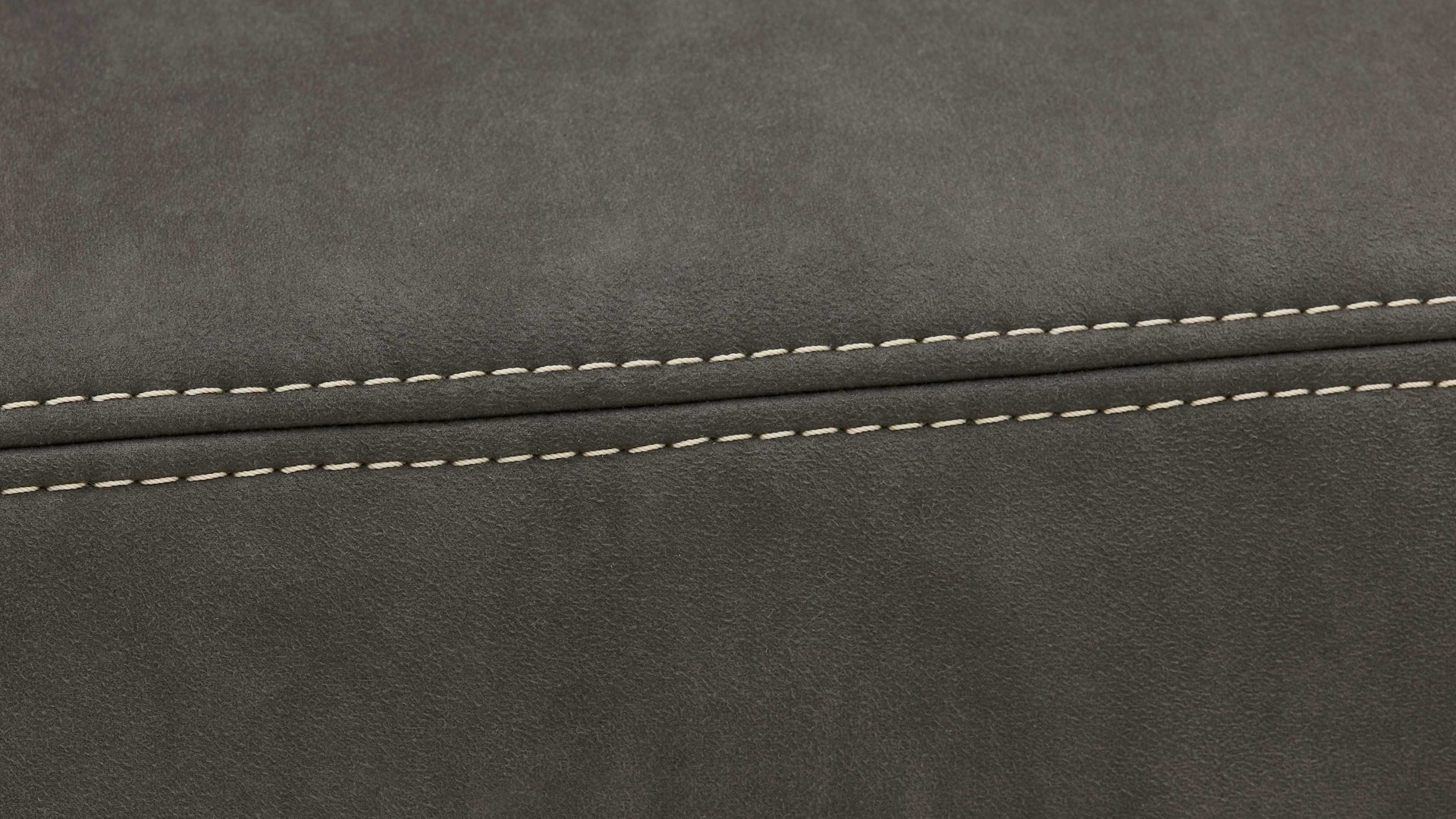 Dreisitzer OrthoSedis aus Stoff in Dunkelgrau OrthoSedis OS-PP1133 - Dreisitzer graue Mikrofaser Feeling & Metallfüße - Länge ca. 198 cm