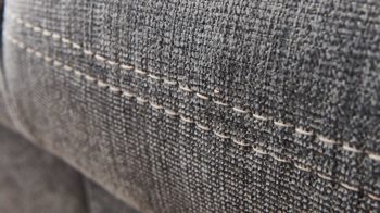 Funktionshocker OrthoSedis aus Stoff in Grau OrthoSedis OS-PP1174 - XL-Funktionshocker stahlfarbener Stoffbezug Milan & schwarze Metallfüße - ca. 86 x 66 cm